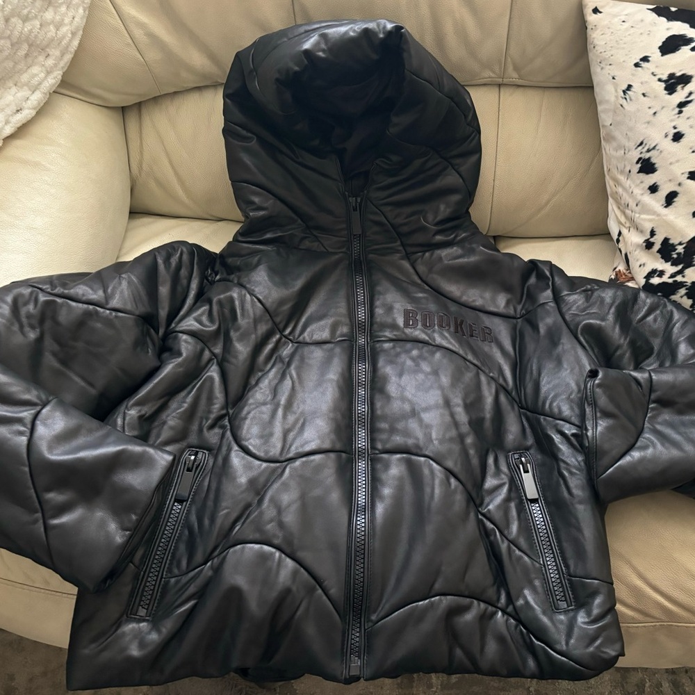 BOOKER genuine lamb leather jacket size M